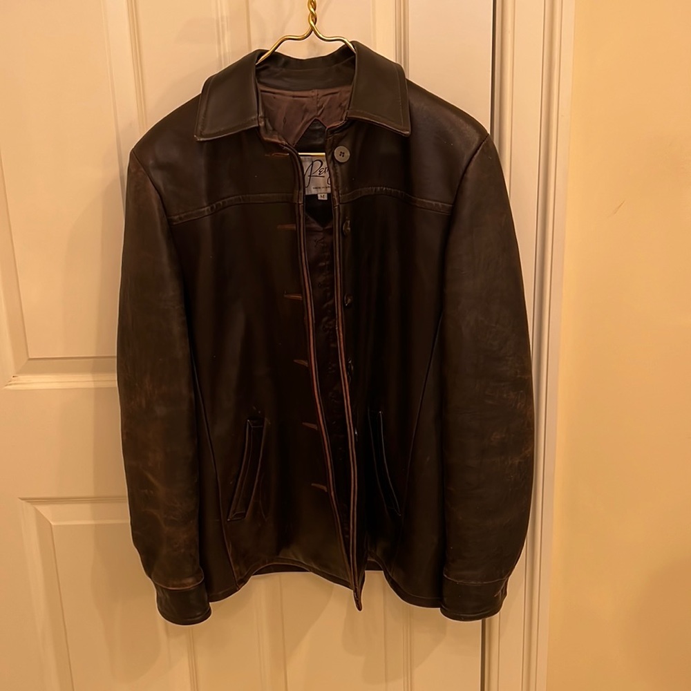 Remy brown leather jacket